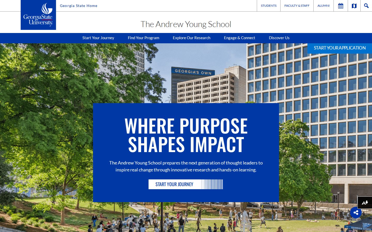 Andrew Young School of Policy Studies homepage