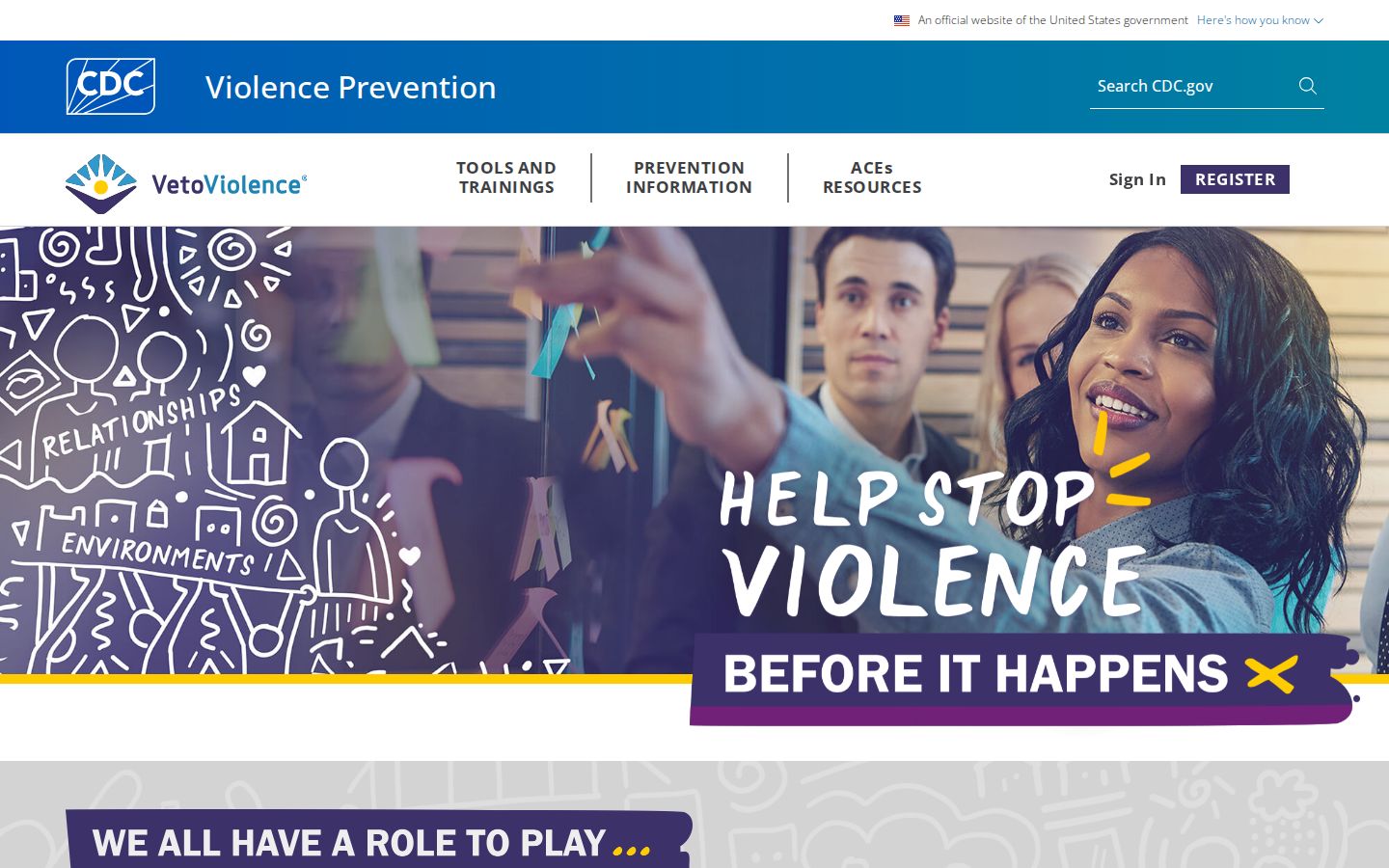 VetoViolence homepage